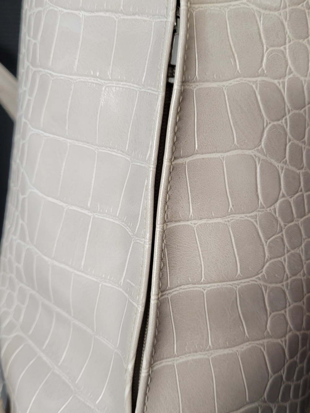 A chic and versatile cream faux‑croc mini backpack from Target’s a new day line. - Picture 6 of 7